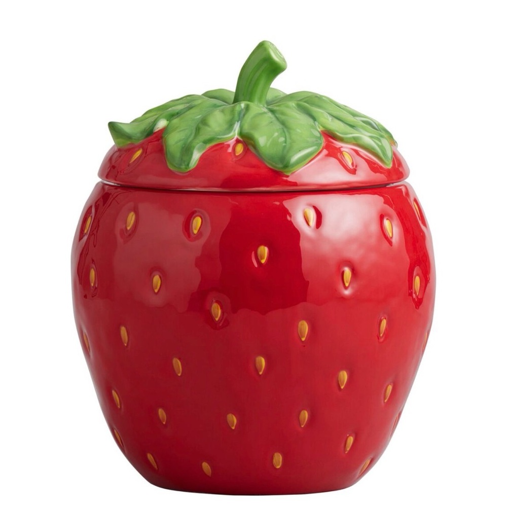 Strawberry Ceramic Jar